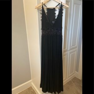 Black maxi dress